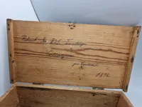 Original Navngiven soldater kasse fra Værløse lejern 1898