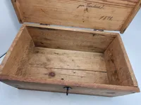 Original Navngiven soldater kasse fra Værløse lejern 1898