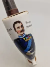Original dansk langpibe med motiv af Kong Christian X