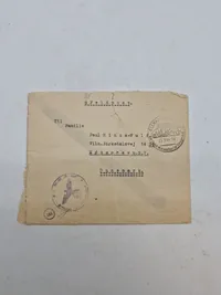 Original SS  feldpost kuvert sendt til Daanmark WW2