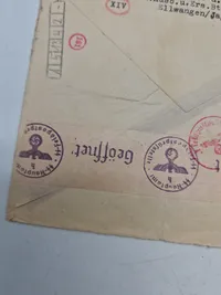 Original SS  feldpost kuvert sendt til Daanmark WW2