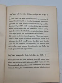 Sjælden original Waffen SS bog - Aufbruch (Breve fra germanske krigsfrivillige)