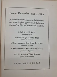 Sjælden original Waffen SS bog - Aufbruch (Breve fra germanske krigsfrivillige)