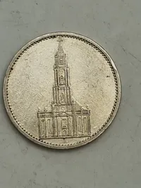 Original 5 Reichmark af sølv fra 1935
