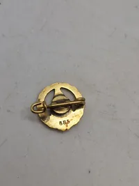 Originale danske blod donor mærker bemærk det ene er af 14 k. guld