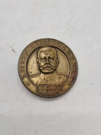 Original badge - Reichskriegerbund - 2. Reichskriegertag d.D.R.K.B.K. Berlin 2.-3.10.1927