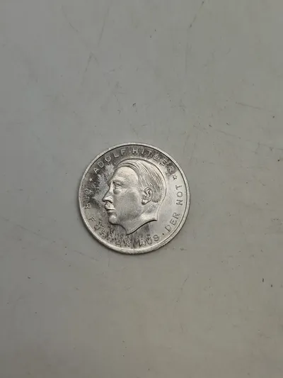 Sjælden original Adolf Hitler stemmemønt 1933