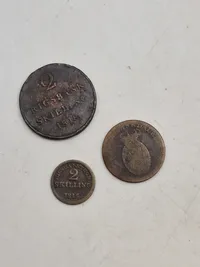 Originale danske skillings mønter