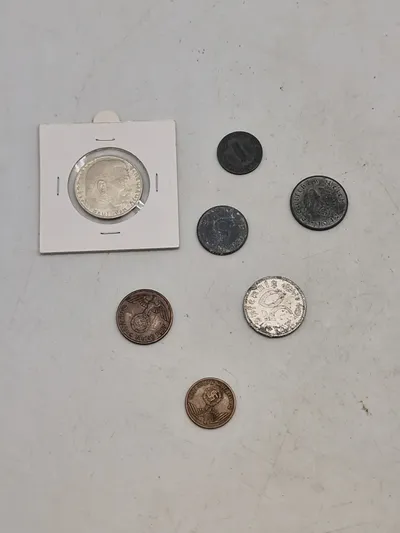 Samling originale tyske mønter - ww2
