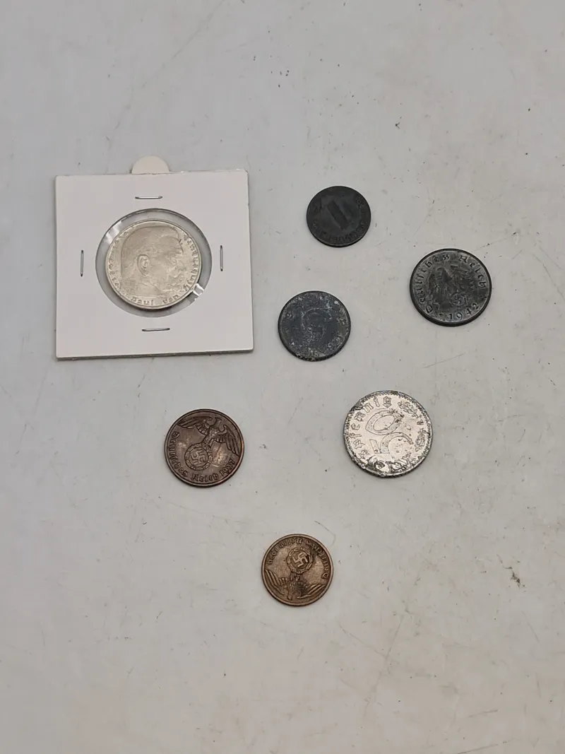 Samling originale tyske mønter - ww2