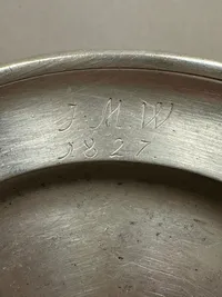 Original Antik tin talerken 1827