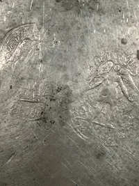 Original Antik tin talerken 1827