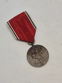 Original tysk 13 Martz 1938 medalje