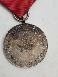 Original tysk 13 Martz 1938 medalje
