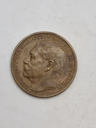 Original Medailleur Karl Goetz, Paul von Hindenburg 1934