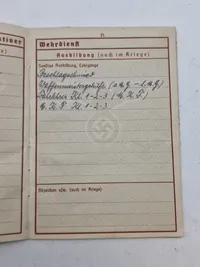 Originalt Heer Wehrpas, felt gerndarm