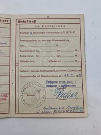 Originalt Heer Wehrpas, felt gerndarm