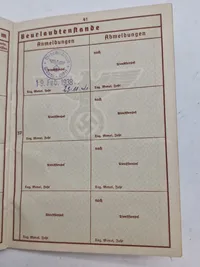 Originalt Heer Wehrpas, felt gerndarm