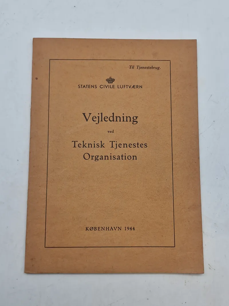 Original vejledning fra statens civile luftværn - 1944