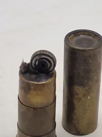 Original reklame lighter fra Frederiksværk krudtværk - udformet som haglpatron