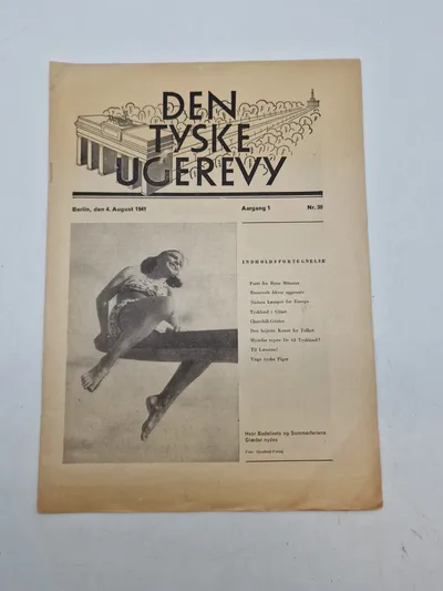 Originalt eks. af den tyske ugerevy - med frikorps Danmark