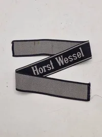 Original 18th SS volunteer panzergrenadier division ‘Horst Wessel’ BeVo cufftitle
