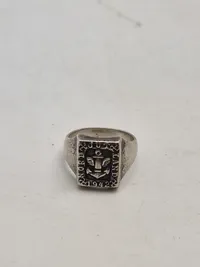 Ekstremt sjælden ring  Tysk ring for Kyst artilleri i Nord Jylland 1942. af sølv