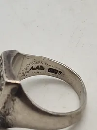 Ekstremt sjælden ring  Tysk ring for Kyst artilleri i Nord Jylland 1942. af sølv