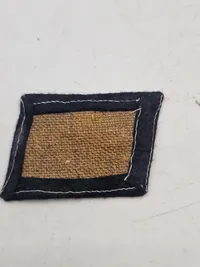 Original Waffen-Ss “Pumpkin Head Pattern” Em/Nco’s Totenkopf Collar Tab