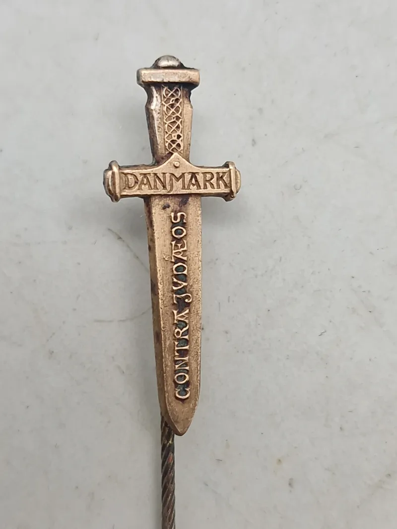 Original Dansk Anti jødisk liga WW2 nål