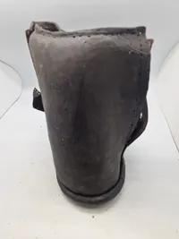 Original 18 tals branspand i læder, til renovering