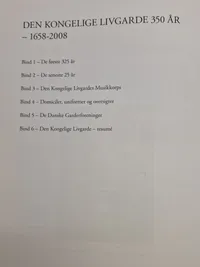 Bogværk - den kongelige livgarde 350 år