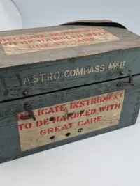 WW2 Royal Air Force, Air Ministry Stamped, Wooden boxed Astro Compass Mk.II