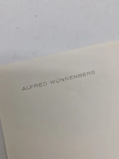 Originalt brevpapir tilhørende Alfred Wünnenberg - chef for det tysk ordenspoliti mm.