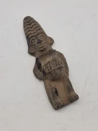 Original Pre-Colombian figur med reperation