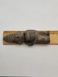 Original Pre-Colombian figur med reperation