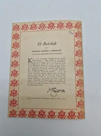 Originalt USA hæfte nedkastet - ww2