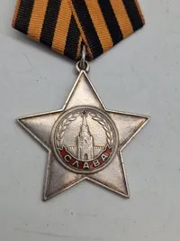 Russisk WW2 Order of glory  III class- nummereret med fuld research