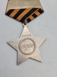 Russisk WW2 Order of glory  III class- nummereret med fuld research