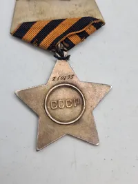 Russisk Order of glory  III class- nummereret med fuld research