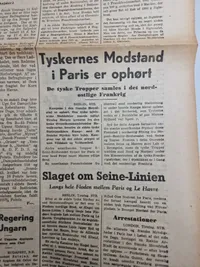 Originalt eks. af Kolding folkeblad fra 1944