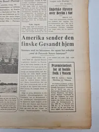 Originalt eks. af Kolding folkeblad fra 1944