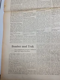 Originalt eks. af Kolding folkeblad fra 1944