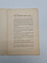 Originalt hæfte - når Danmark atter er frit