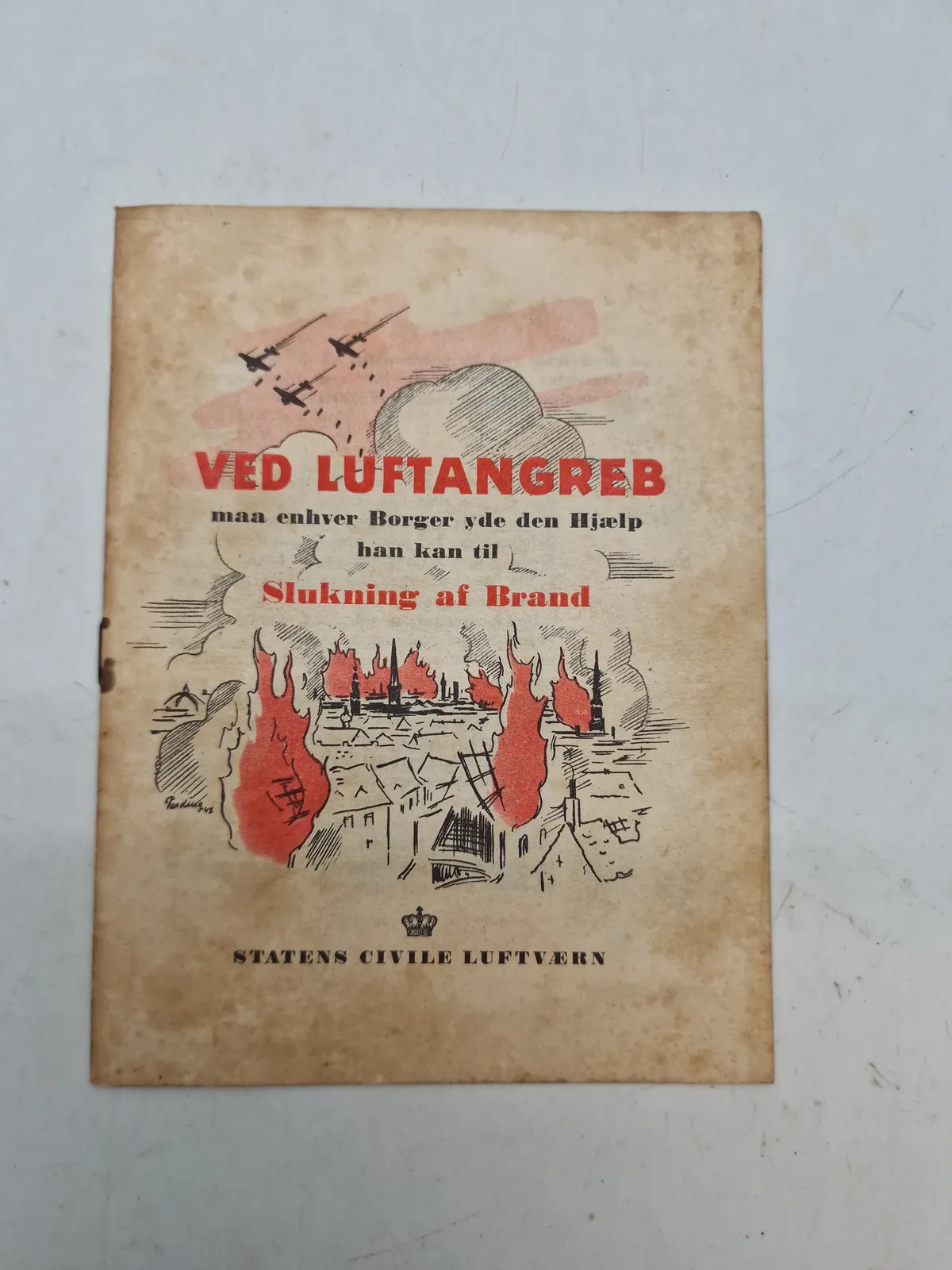 Original vejledning fra Statens civile luftværn - ww2