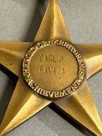 Original US WW2 navngiven Bronze star Carl J. Farvata ( 1918-1994)