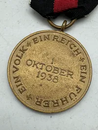 Original tysk Sudeterland medalje - ww2