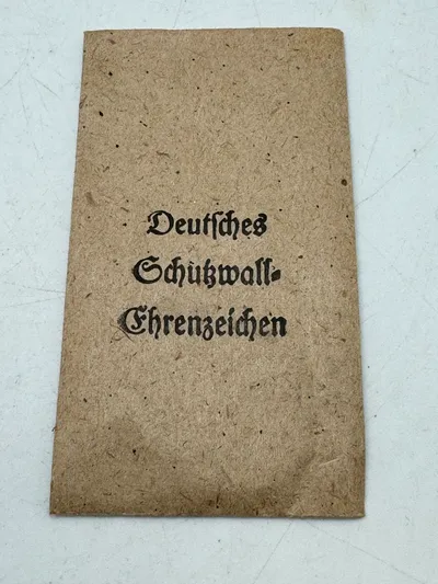 Original tildelingspose for Westwall medaljen - ww2