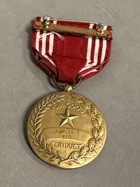 Original Navngiven The Good Conduct Medal WW2: Charles EIB
