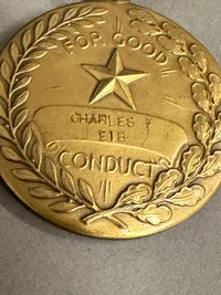 Original Navngiven The Good Conduct Medal WW2: Charles EIB